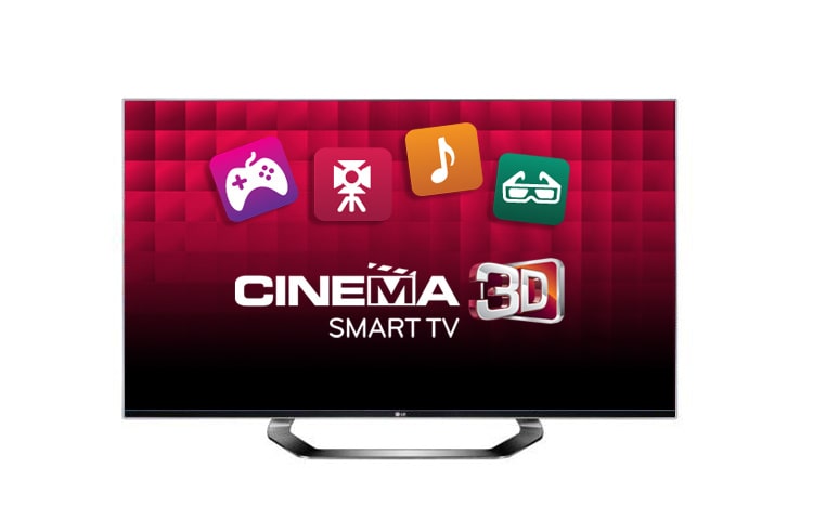 Front view of 47" LM6700 Cinema 3D Smart TV 47LM6700