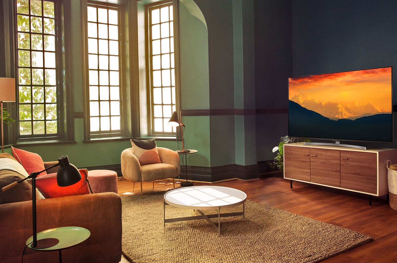 Front view of 65" NanoCell 4K TV 65SK8500PTA