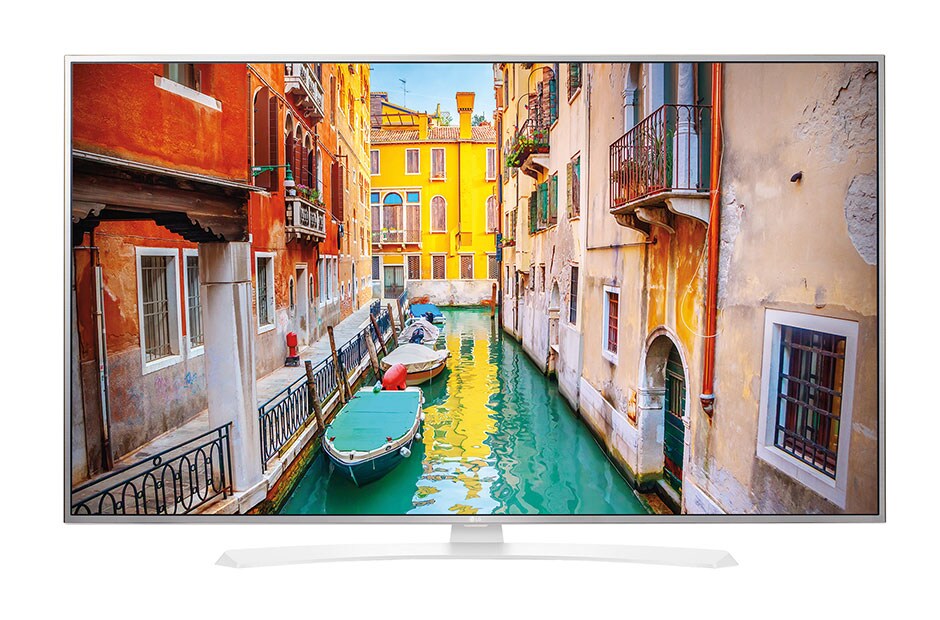 Front view of LG 75” UHD 4K TV 75UH656T