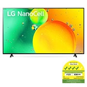 A front view of the LG NanoCell TV