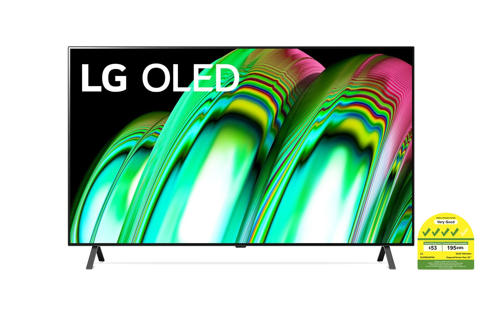 LG OLED TV A2 65 inch 4K Smart TV | Wall mounted TV | TV wall design | Ultra HD 4K resolution | AI ThinQ, OLED65A2PSA