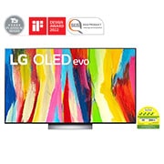 LG OLED evo C2 65 inch TV 4K Smart TV | Wall mounted TV | TV wall design | Ultra HD 4K resolution | AI ThinQ, OLED65C2PSA