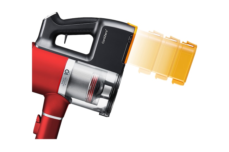 LG CordZero Cordless Handstick Vacuum Cleaner in Bohemian Red, A9PETNBED