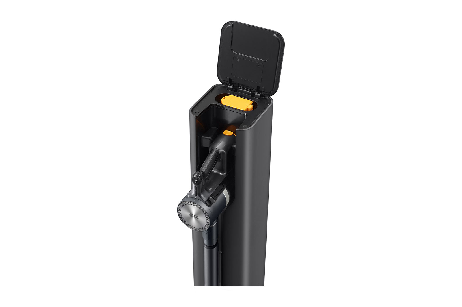 LG Objet Collection | LG CordZero® A9 Kompressor™ Cordless Handstick with All-in-One Tower™ (Calming Grey), A9T-AUTO