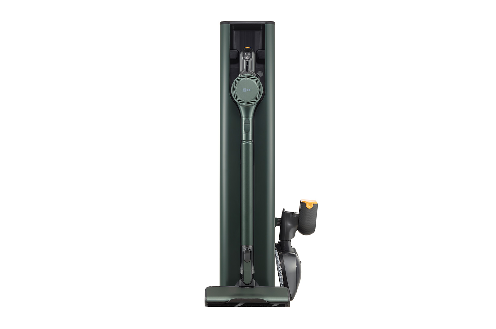 LG Objet Collection | LG CordZero® A9 Kompressor™ Cordless Handstick with All-in-One Tower™ (Calming Green), A9T-STEAM