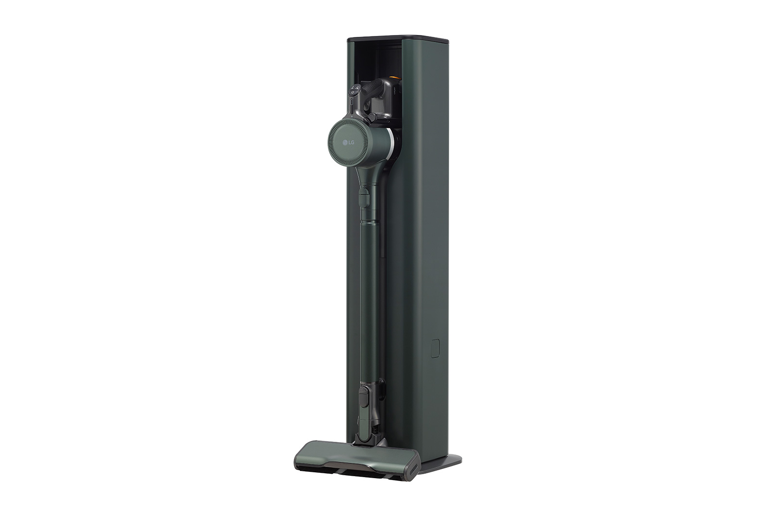 LG Objet Collection | LG CordZero® A9 Kompressor™ Cordless Handstick with All-in-One Tower™ (Calming Green), A9T-STEAM