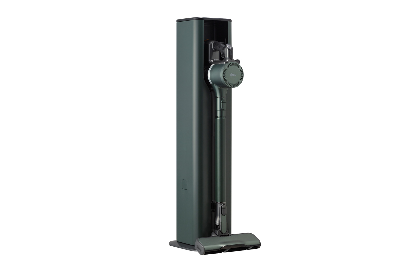LG Objet Collection | LG CordZero® A9 Kompressor™ Cordless Handstick with All-in-One Tower™ (Calming Green), A9T-STEAM