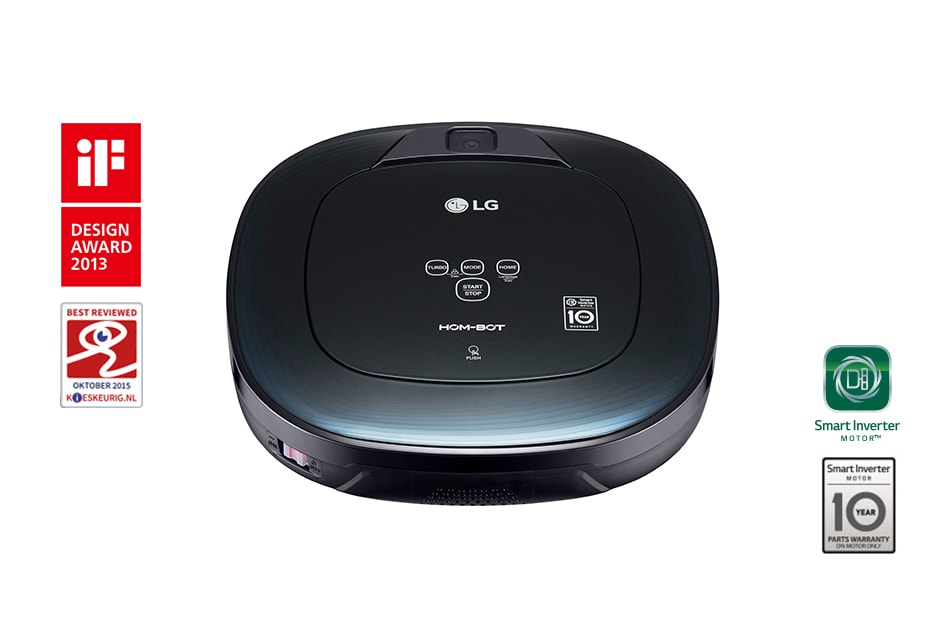 LG HomBot Square Robotic Vacuum Cleaner in Metal Silver VR65710LVMP LG SG