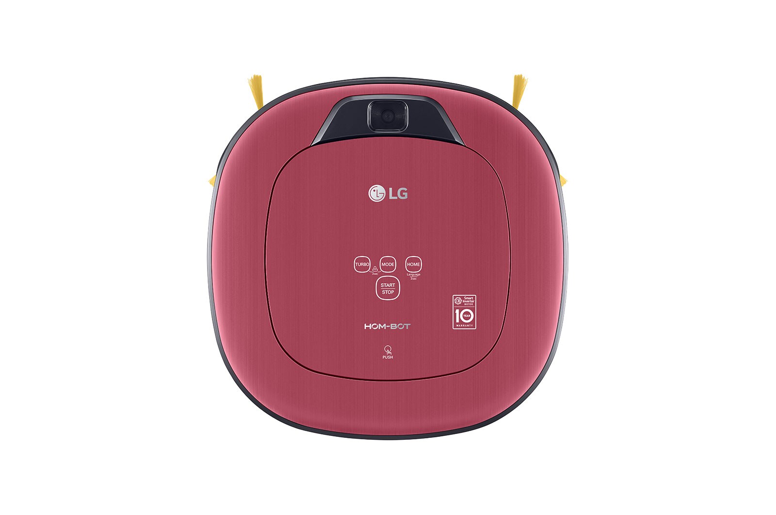 LG Hom-Bot Square Robotic Vacuum Cleaner in Metal Red, VR66800VWP
