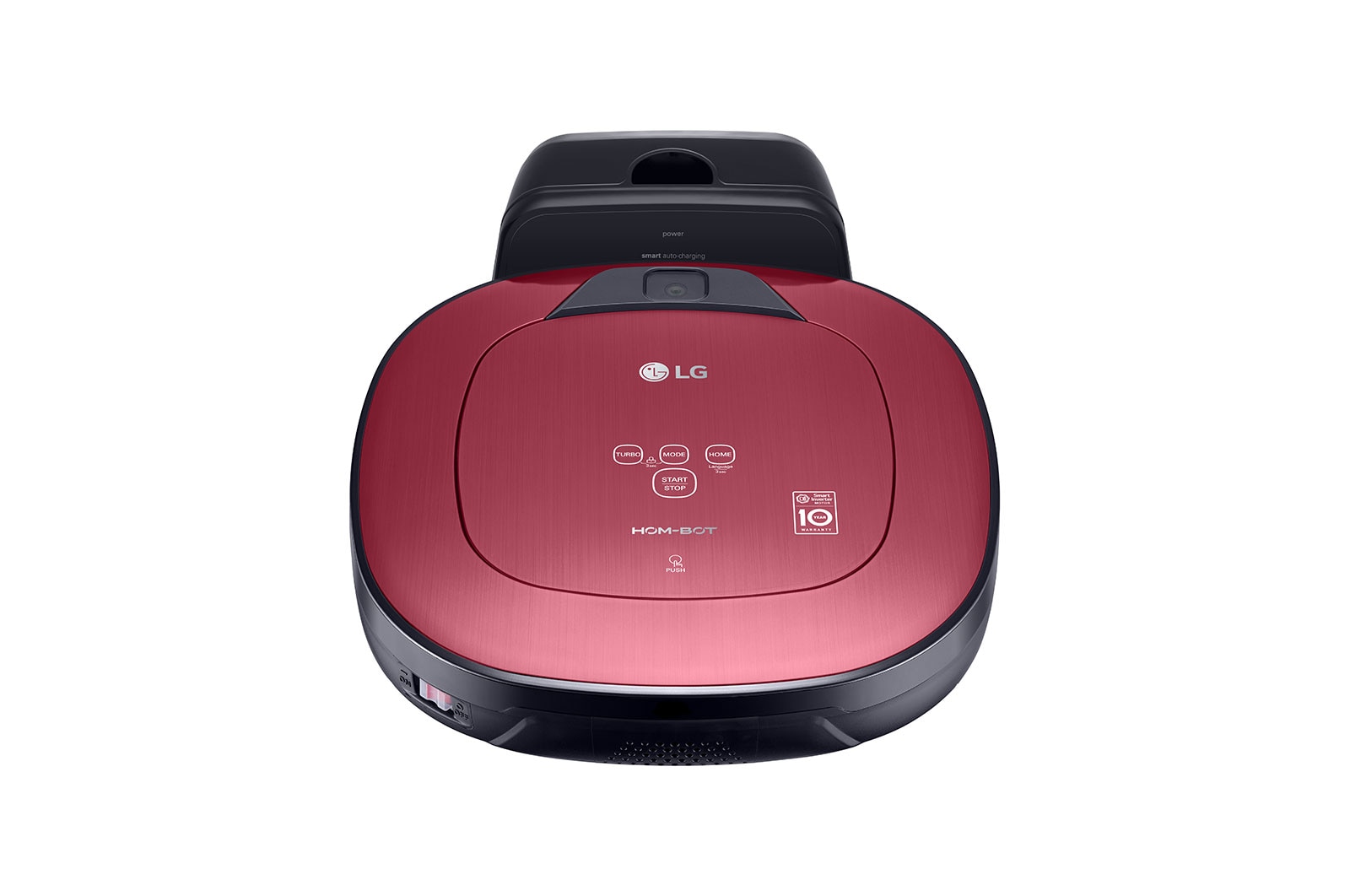 LG Hom-Bot Square Robotic Vacuum Cleaner in Metal Red, VR66800VWP