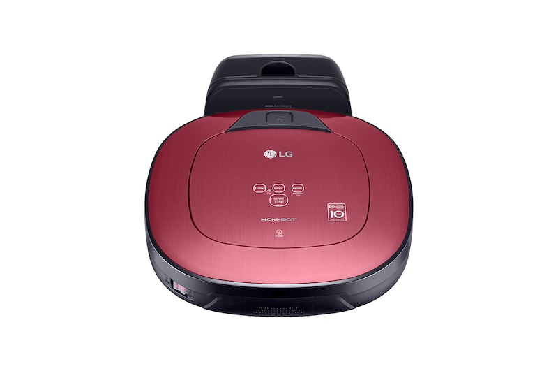 LG Hom-Bot Square Robotic Vacuum Cleaner in Metal Red, VR66800VWP