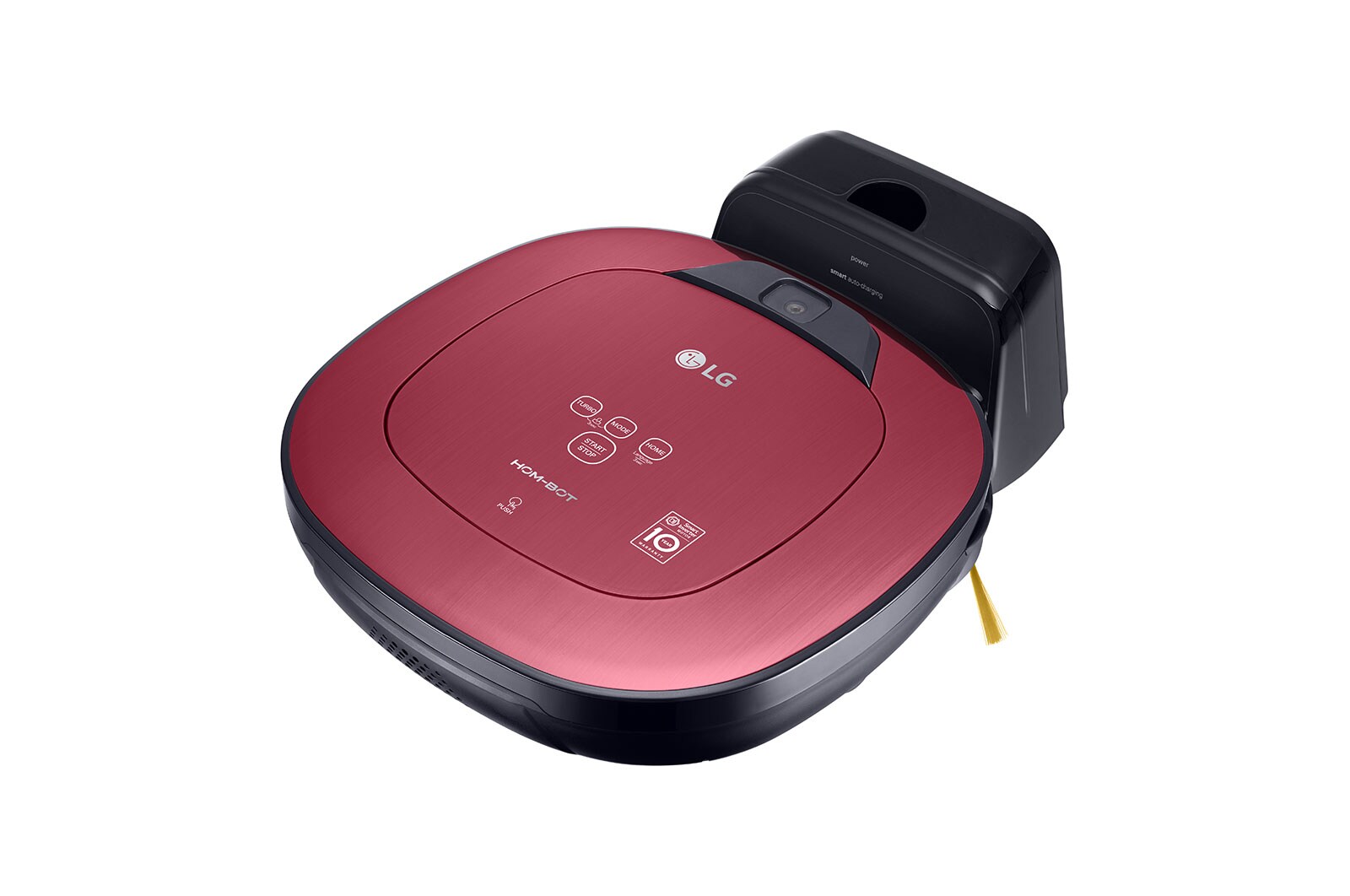 LG Hom-Bot Square Robotic Vacuum Cleaner in Metal Red, VR66800VWP