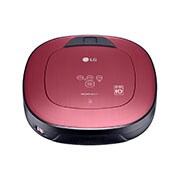 LG Hom-Bot Square Robotic Vacuum Cleaner in Metal Red, VR66800VWP