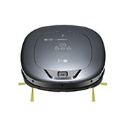 45° Top down view of LG Hom-Bot Square Robotic Vacuum Cleaner with Smart Inverter Motor™, in Iron Gray, VR66900TWVV