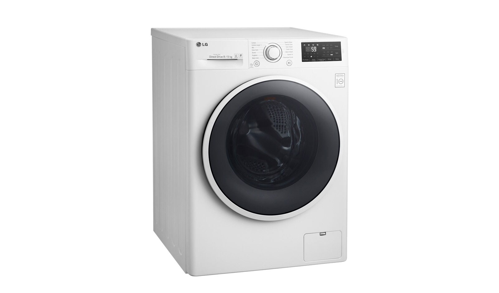 LG 8kg, 6 Motion Inverter Direct Drive Front Load Washing Machine with TurboWash™, F1408DC3W
