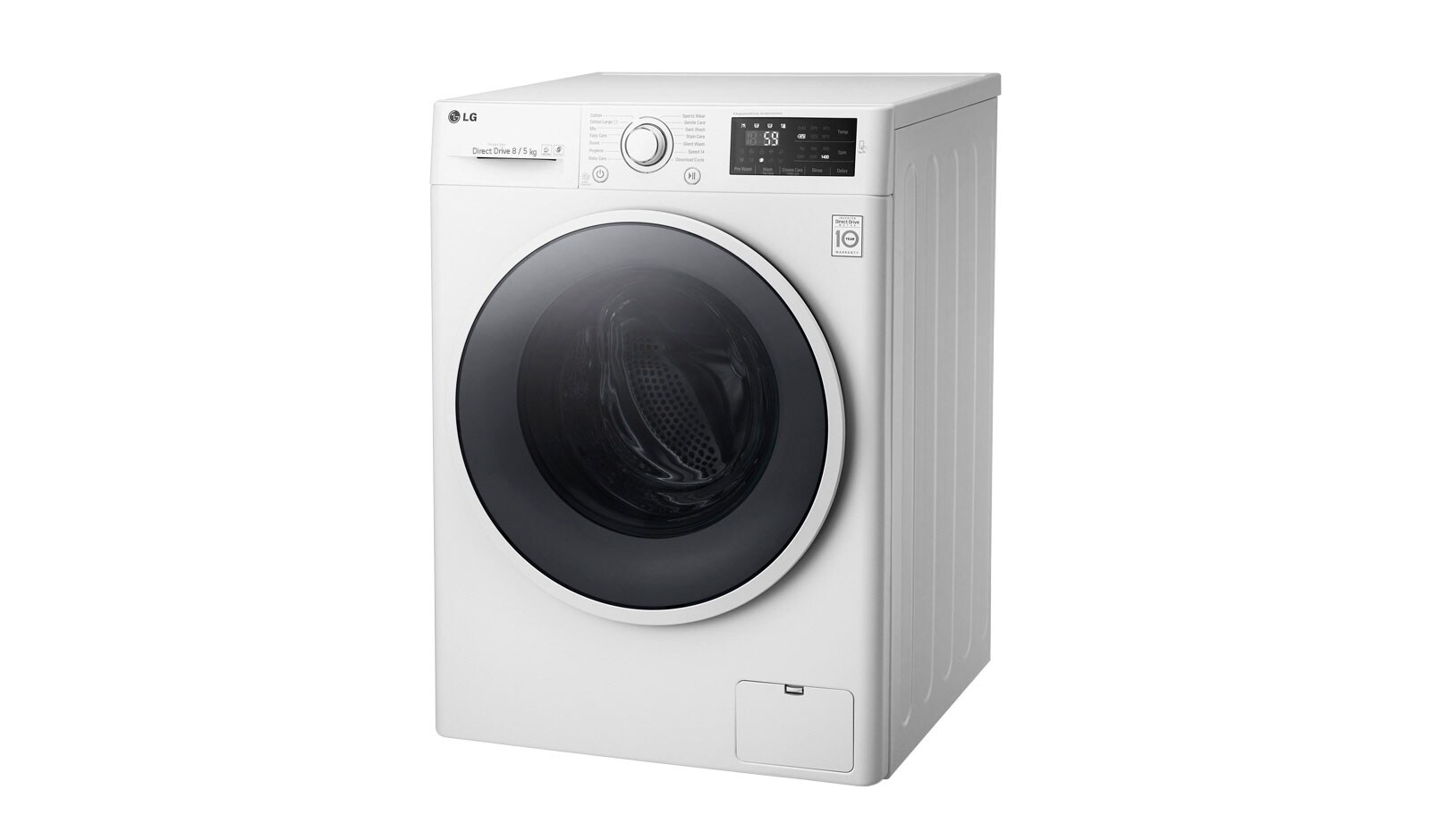 LG 8kg, 6 Motion Inverter Direct Drive Front Load Washing Machine with TurboWash™, F1408DC3W