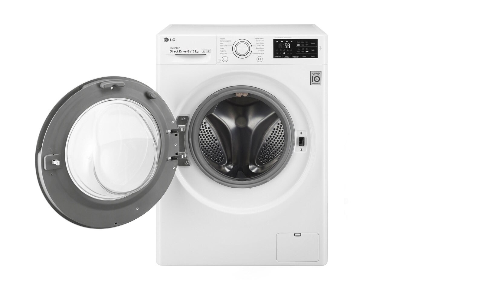 LG 8kg, 6 Motion Inverter Direct Drive Front Load Washing Machine with TurboWash™, F1408DC3W