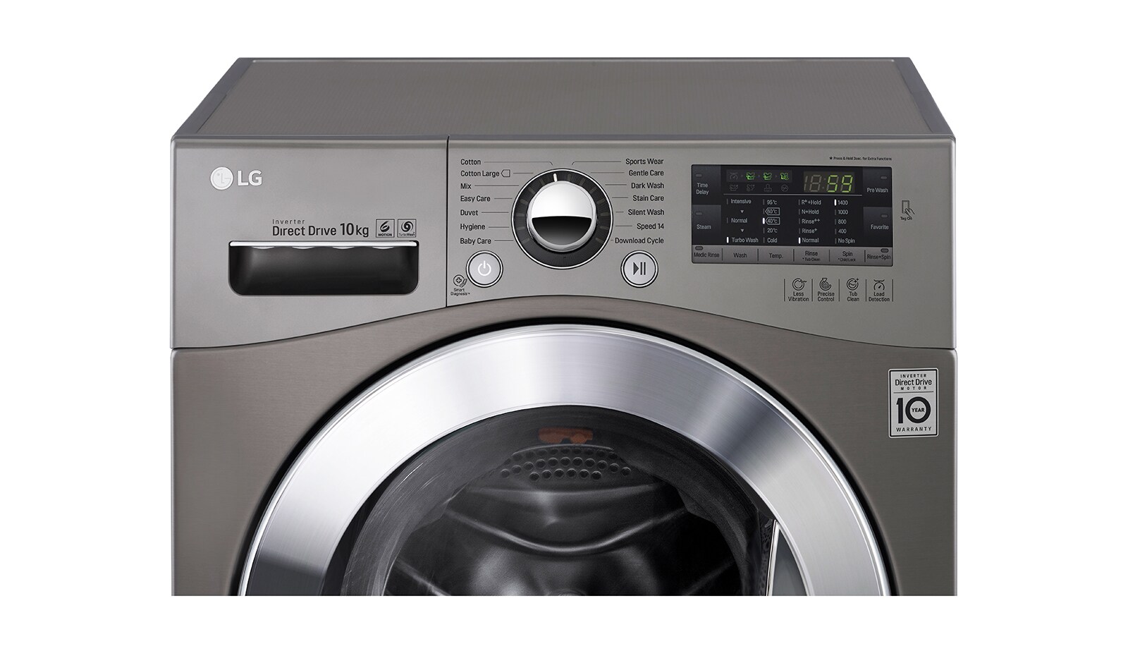 LG 10kg, 6 Motion Inverter Direct Drive Front Load Washing Machine, F1410SPRE
