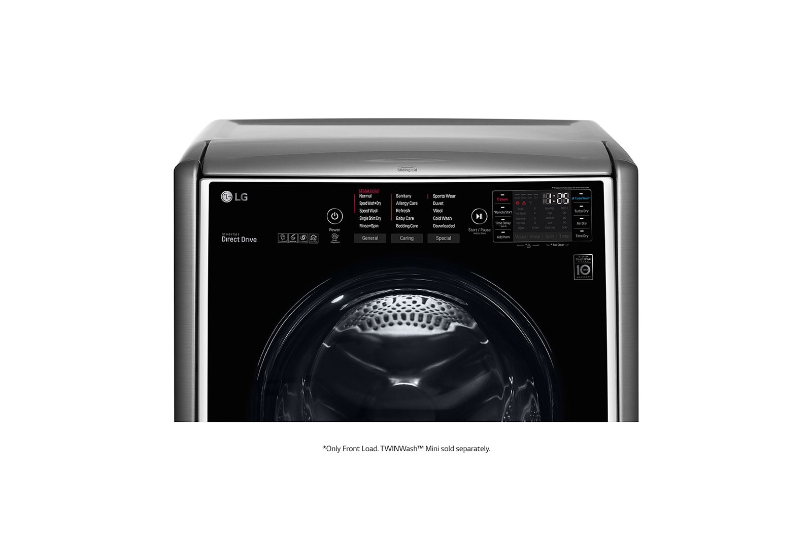 LG 21/12kg, Front Load Smart Washing Machine with 6 Motion Inverter Direct Drive, F2721HTWV