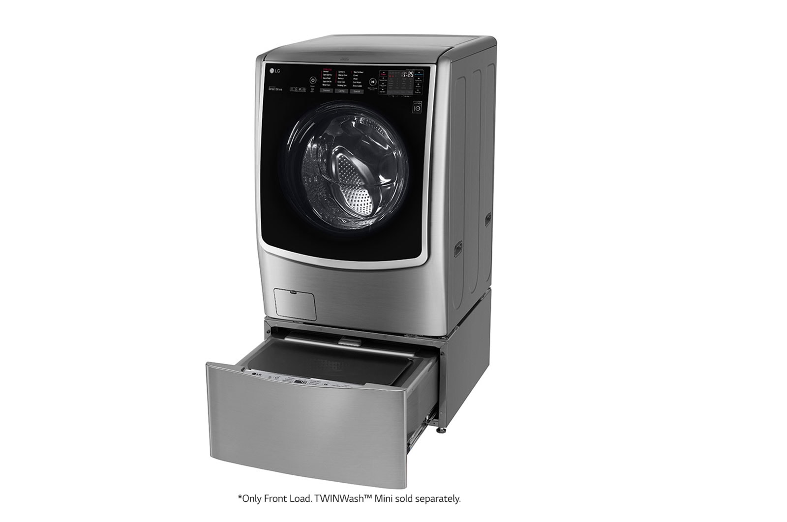 LG 21/12kg, Front Load Smart Washing Machine with 6 Motion Inverter Direct Drive, F2721HTWV