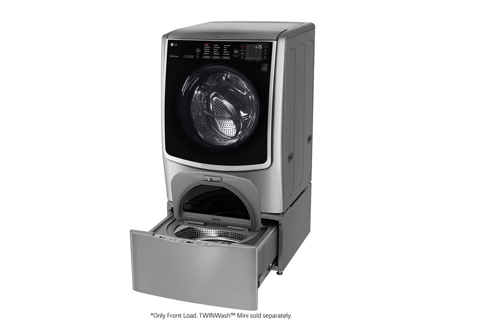 LG 21/12kg, Front Load Smart Washing Machine with 6 Motion Inverter Direct Drive, F2721HTWV