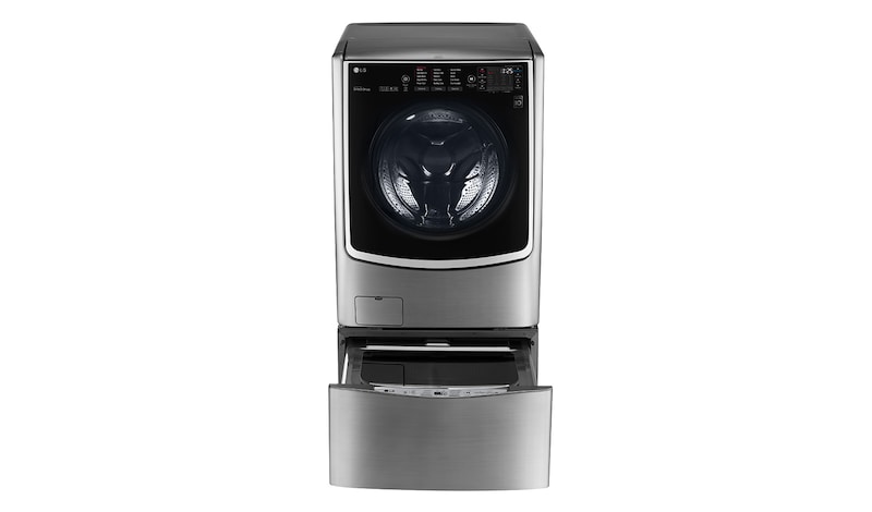 Front view of 21kg, Inverter Direct Drive TWIN Load Washing Machine F2721STWV