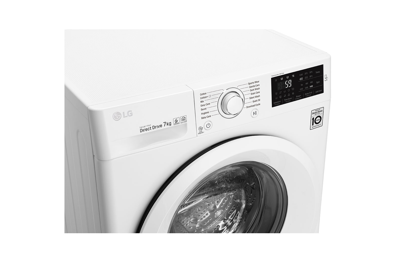 LG 7kg, 6 Motion Inverter Direct Drive Front Load Washing Machine, FC1270N5W