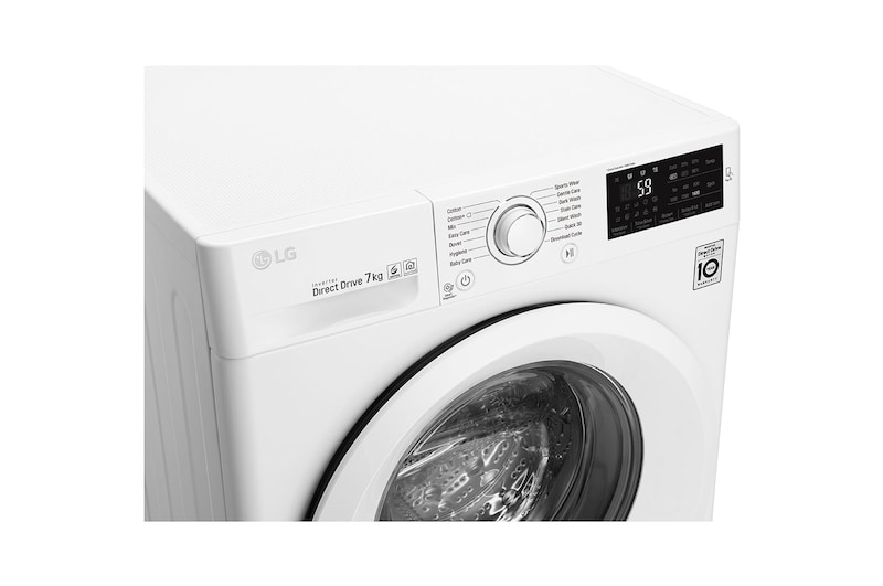 LG 7kg, 6 Motion Inverter Direct Drive Front Load Washing Machine, FC1270N5W