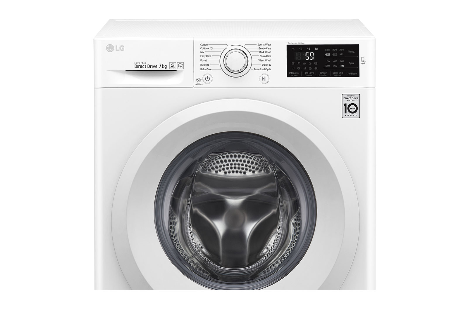LG 7kg, 6 Motion Inverter Direct Drive Front Load Washing Machine, FC1270N5W