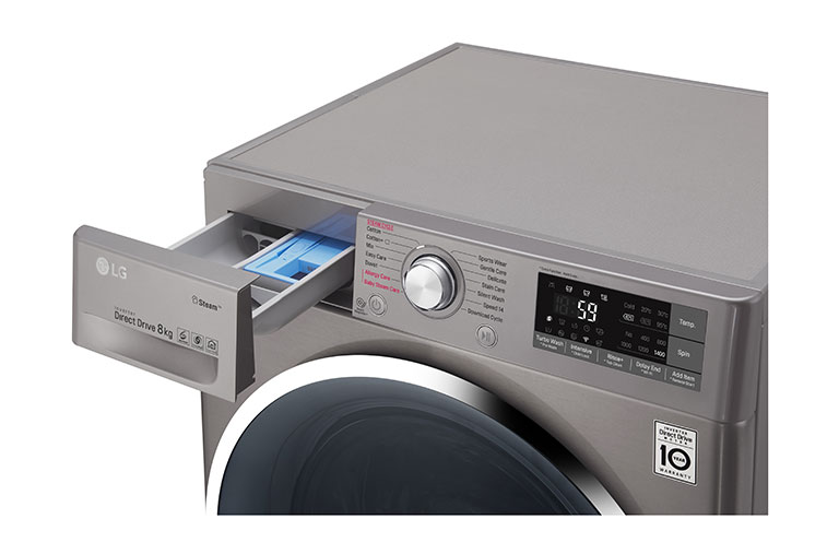 LG 8kg, Front Load Smart Washing Machine with 6 Motion Inverter Direct Drive, FC1408S3E