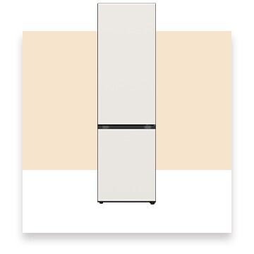 It shows a LG Bottom Freezer Objet Collection.