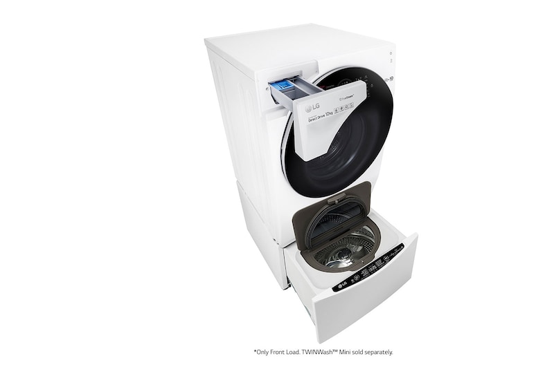 LG 12kg, Front Load Smart Washing Machine with Inverter Direct Drive, FG1612S3W