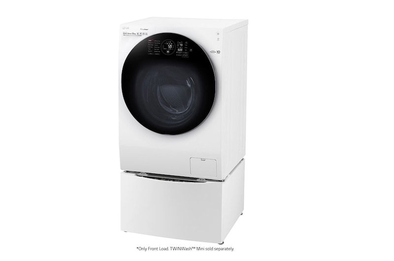 LG 12kg, Front Load Smart Washing Machine with Inverter Direct Drive, FG1612S3W