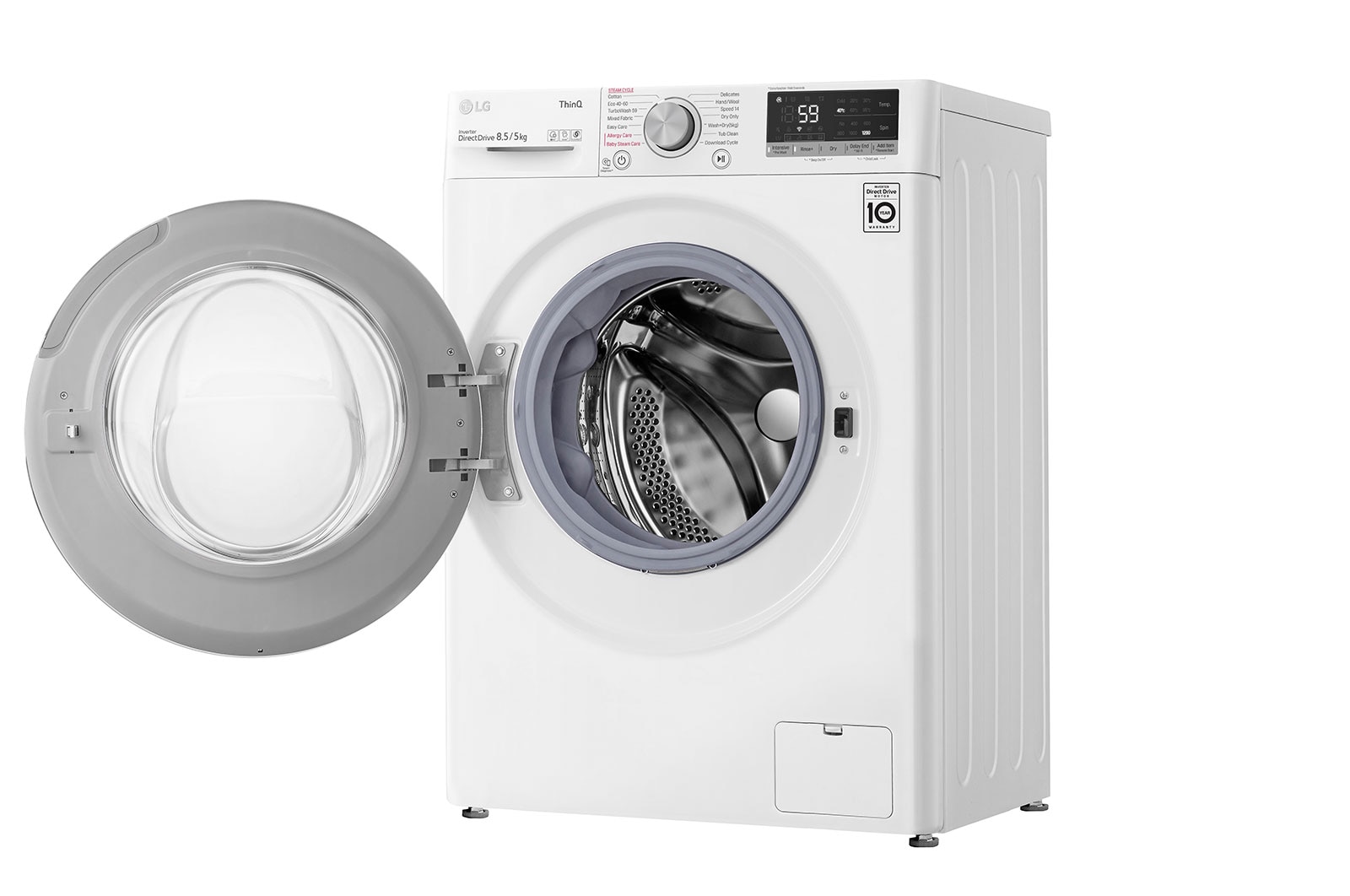 LG Front Load Washer Dryer with AI Direct Drive™, 8.5/5KG, FV1285H4W
