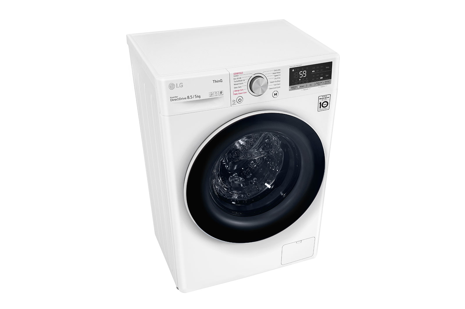 LG Front Load Washer Dryer with AI Direct Drive™, 8.5/5KG, FV1285H4W