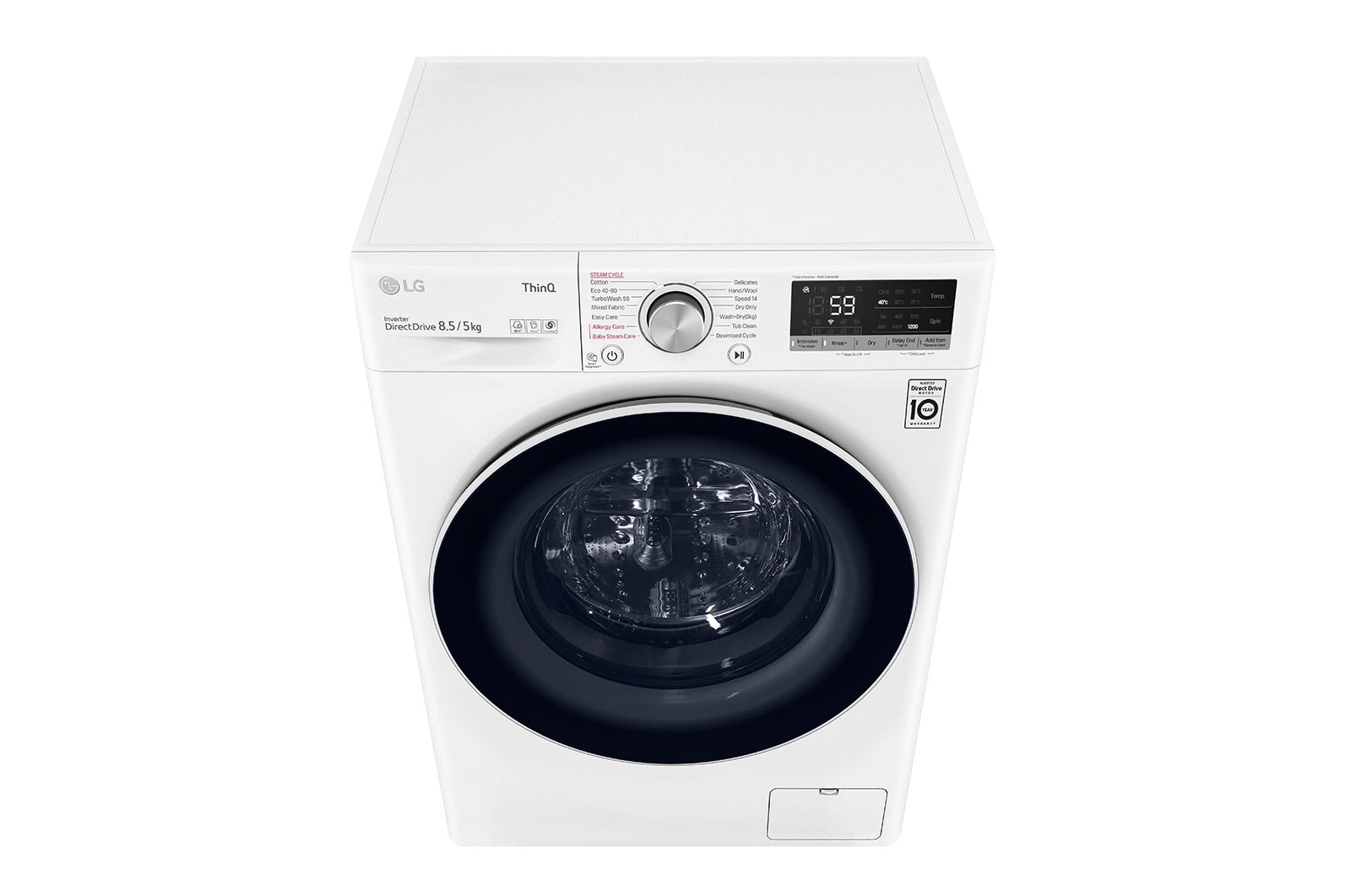 LG Front Load Washer Dryer with AI Direct Drive™, 8.5/5KG, FV1285H4W