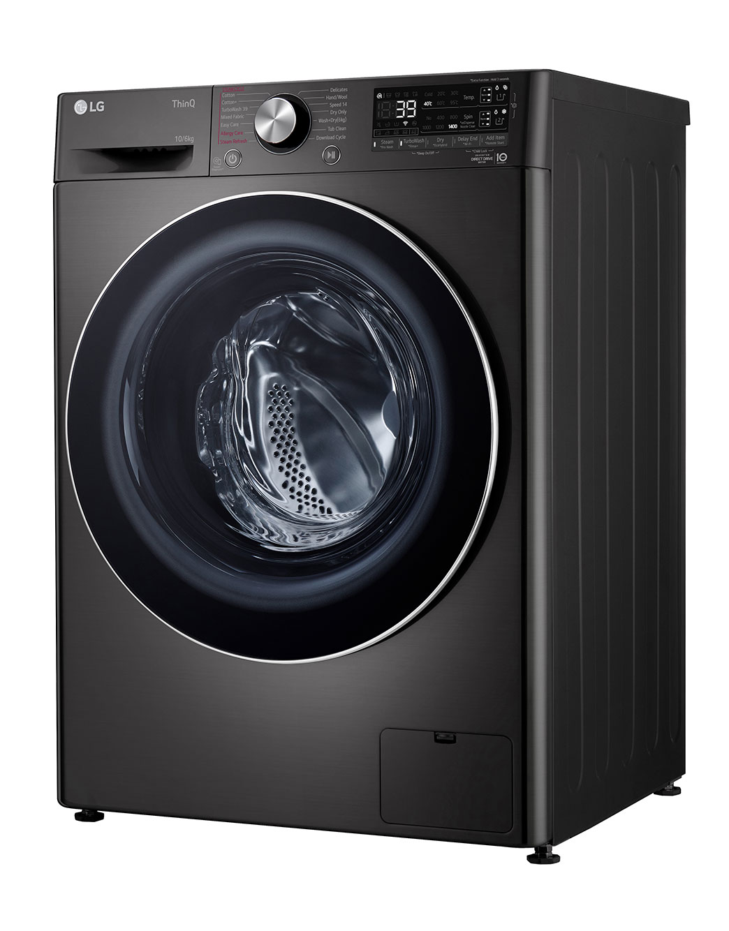 10/6KG LG ThinQ™ Front Load Washing Machine, Black | LG Singapore