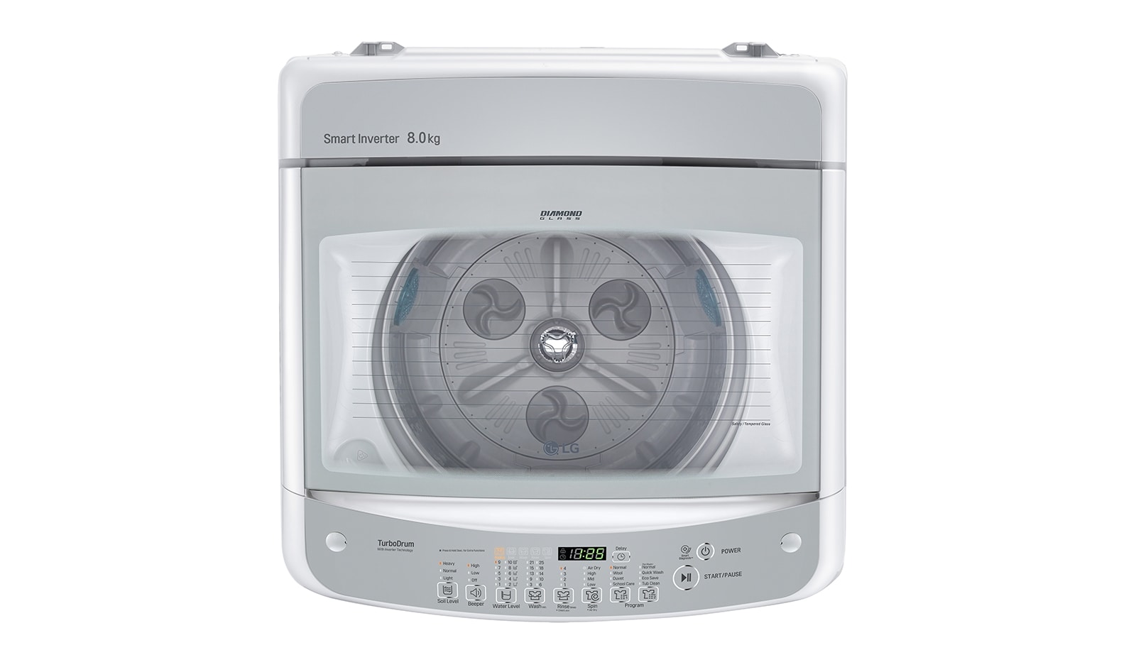 LG 8kg, Smart Inverter Top Load Washing Machine, T2108VSAW