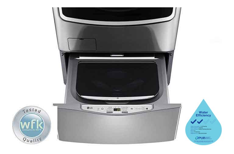 Front view of 3.5kg, Slim Inverter DD TWIN Load Washing Machine T2735NTWV