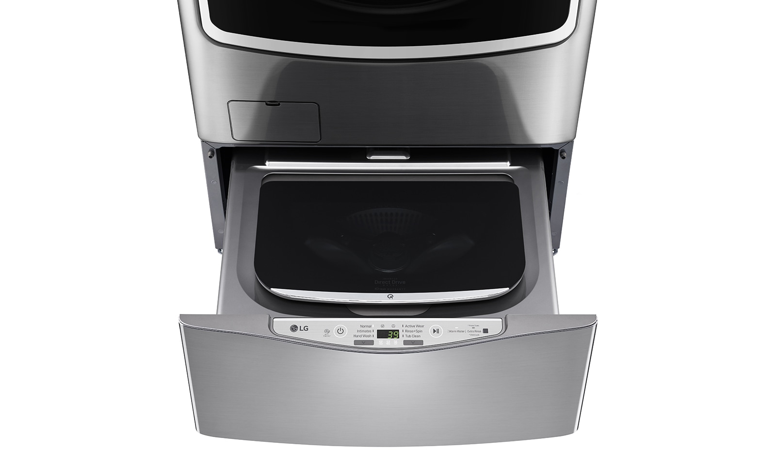 Front view of 3.5kg, Slim Inverter DD TWIN Load Washing Machine T2735NTWV