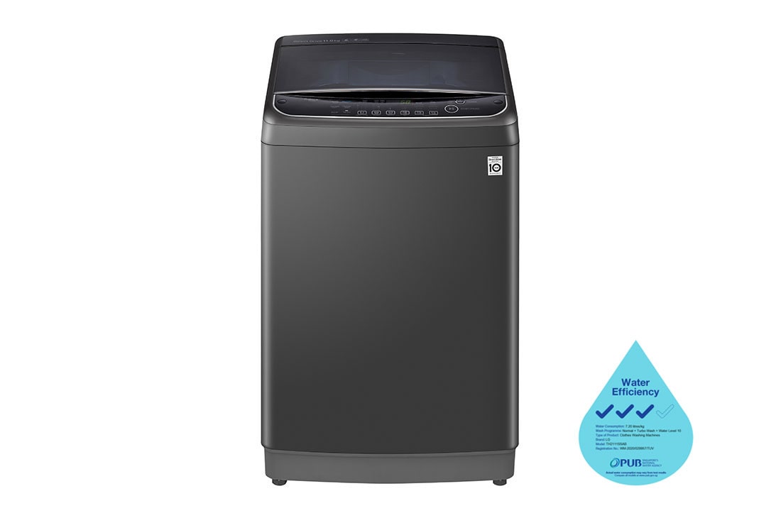 LG 11kg, TurboWash3D™ Top Load Washing Machine, TH2111SSAB