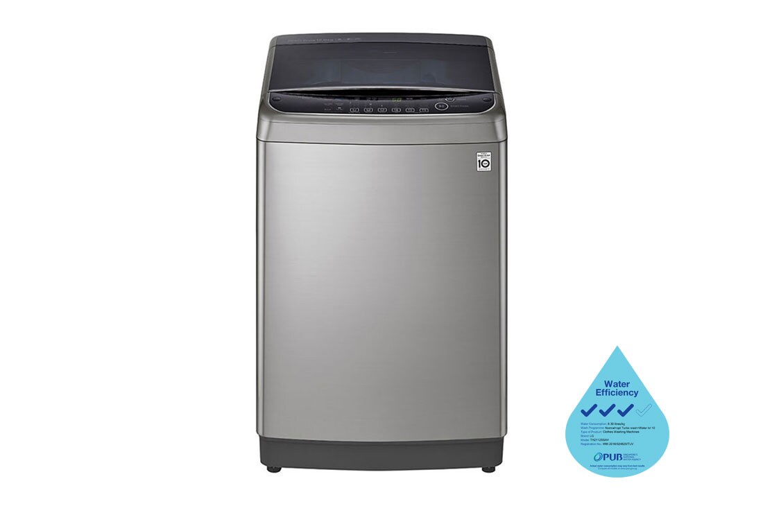 LG TurboWash3D™ Top Load Washing Machine, 12KG, Silver, TH2112SSAV