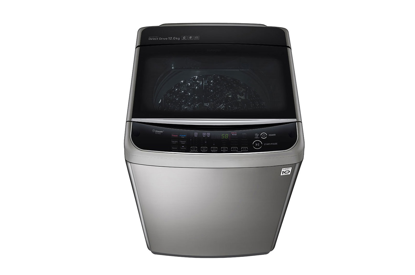 LG TurboWash3D™ Top Load Washing Machine, 12KG, Silver, TH2112SSAV