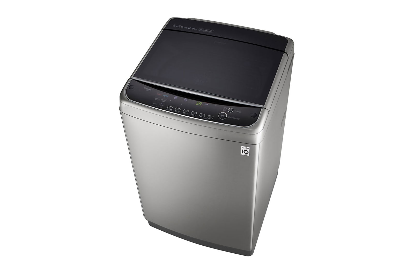 LG TurboWash3D™ Top Load Washing Machine, 12KG, Silver, TH2112SSAV