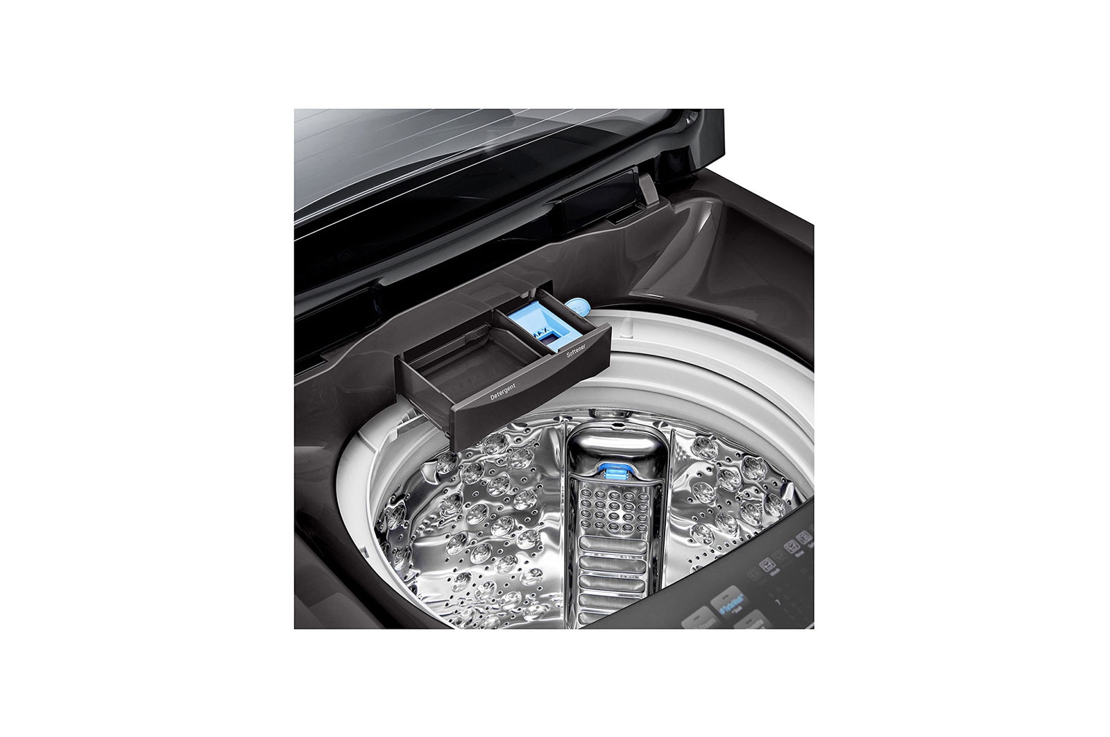 LG TurboWash3D™ Top Load Washing Machine, 17KG, Black, TH2517SSAK