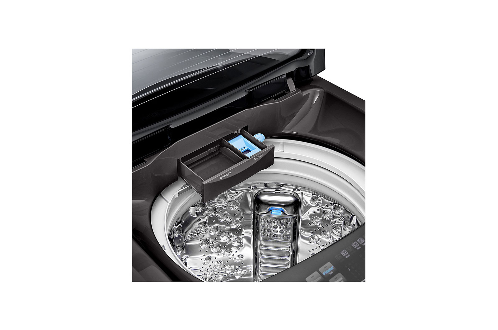 LG TurboWash3D™ Top Load Washing Machine, 17KG, Black, TH2517SSAK