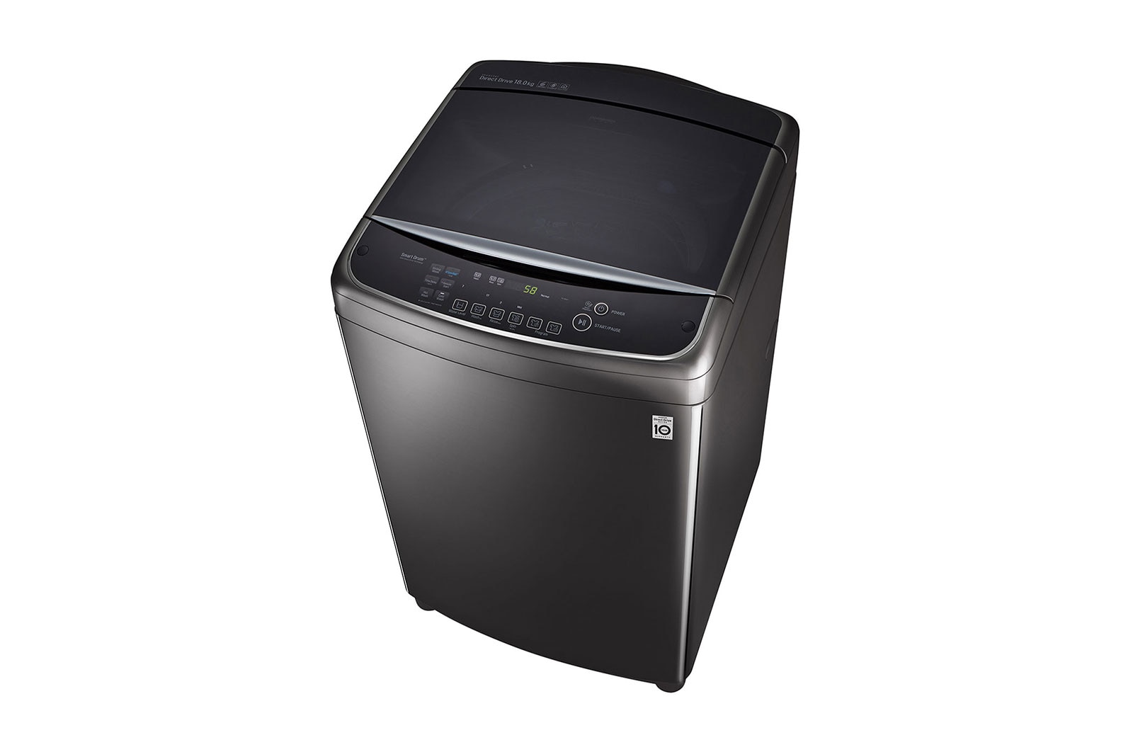 LG TurboWash3D™ Top Load Washing Machine, 17KG, Black, TH2517SSAK