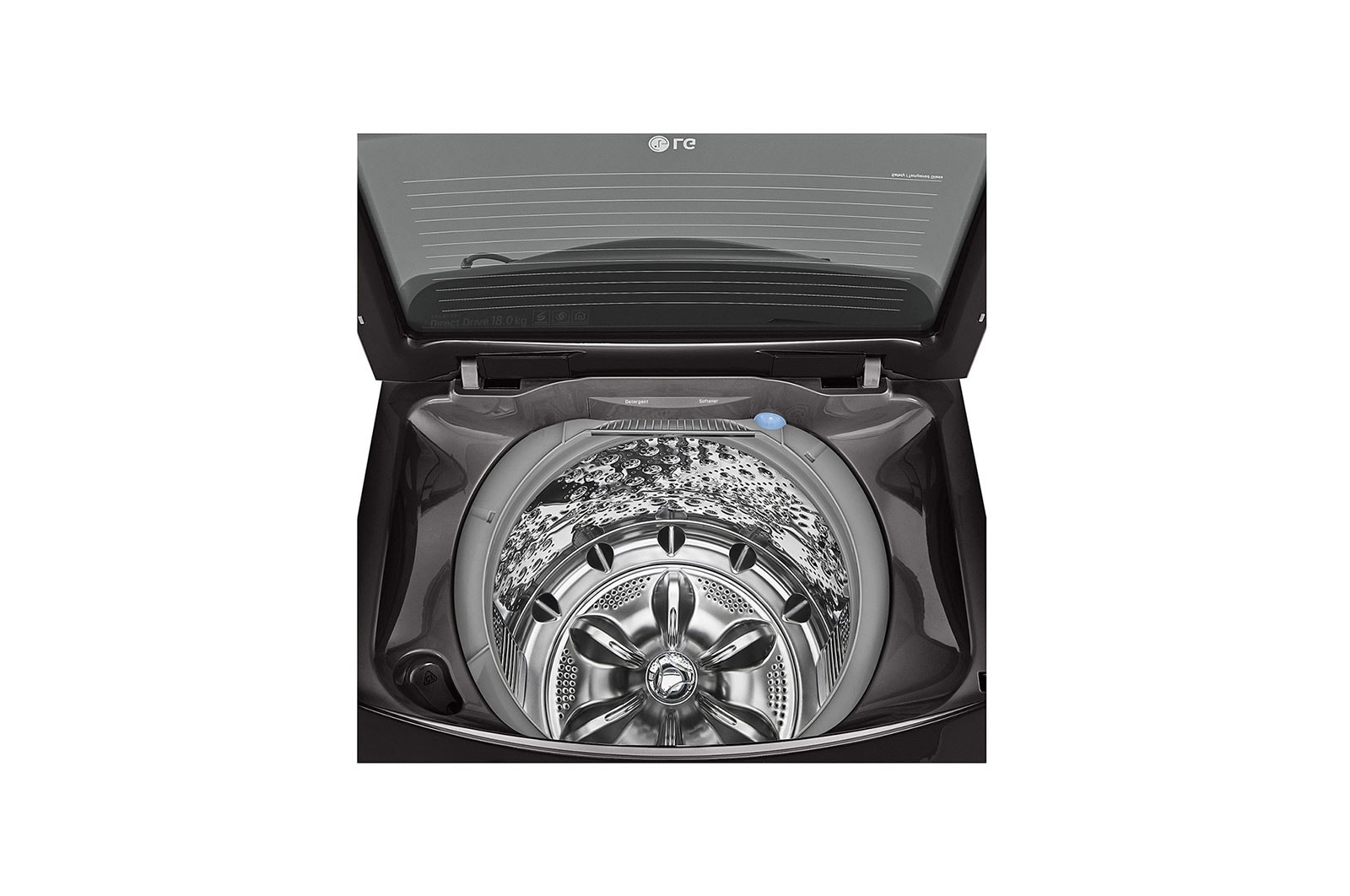 LG TurboWash3D™ Top Load Washing Machine, 17KG, Black, TH2517SSAK