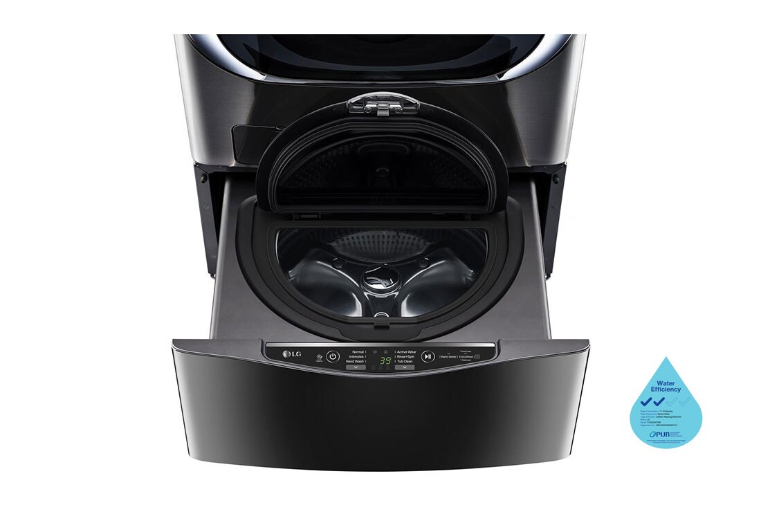 LG TWINWash™ Mini Washing Machine with Slim Inverter DD, 2KG, TV2402NTWB