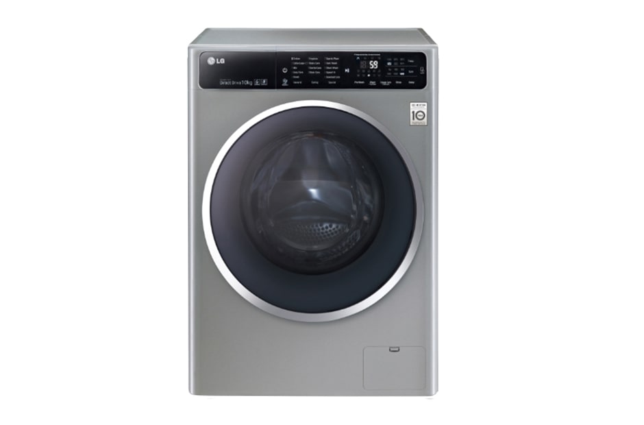 Front view of 10kg, 6 Motion Inverter Direct Drive Front Load Washing Machine WD-1410TS